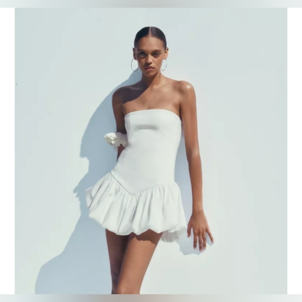 Zara Balloon Skirt Dress - Picture 4 of 6